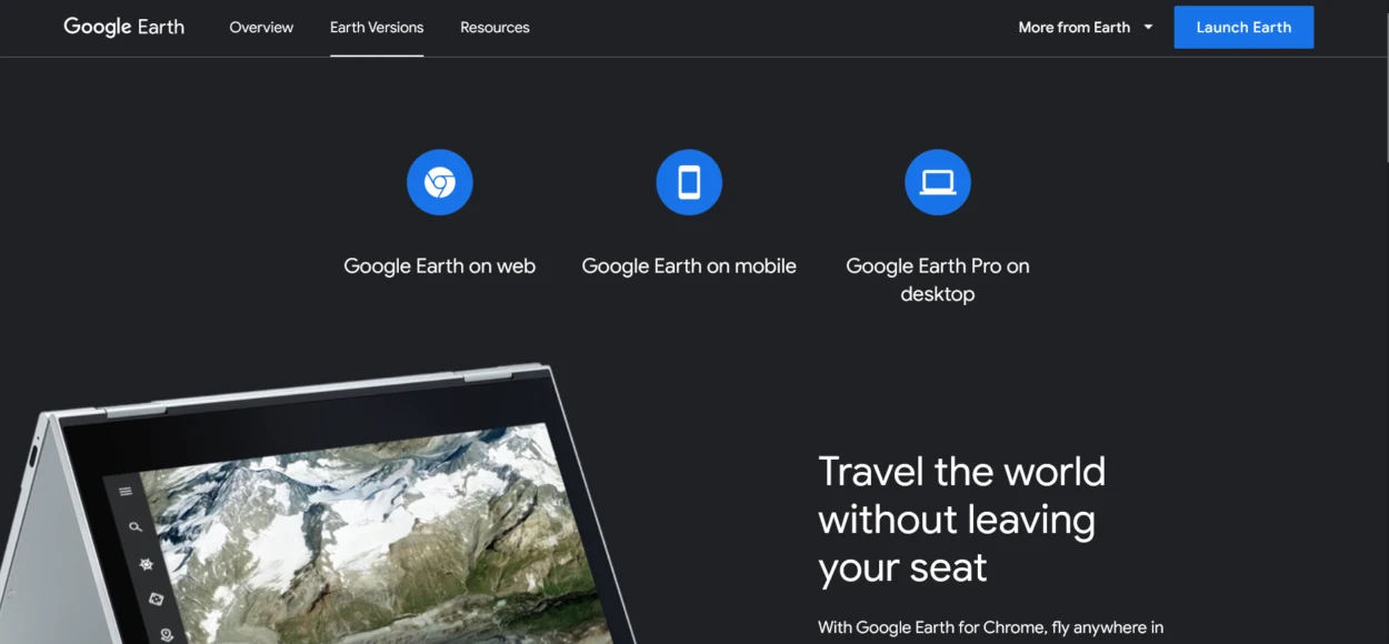 Google Earth Website 