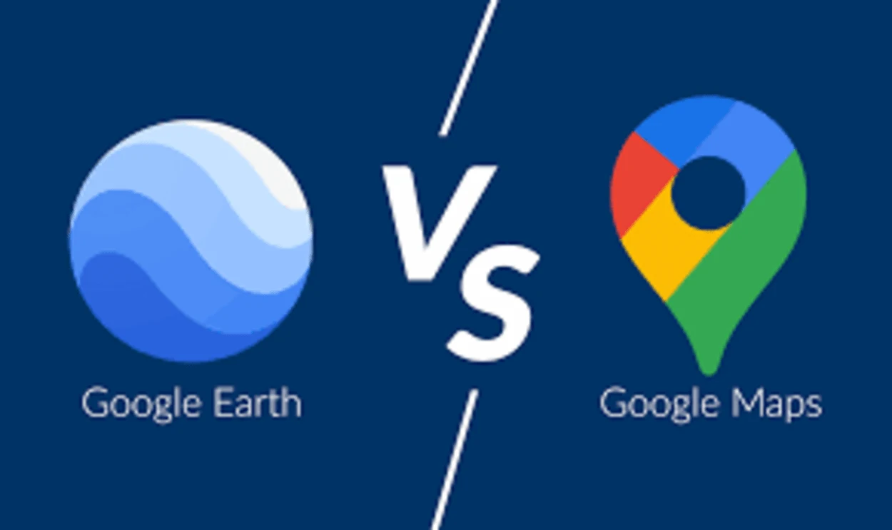 Google Earth and Google Maps logos side by side