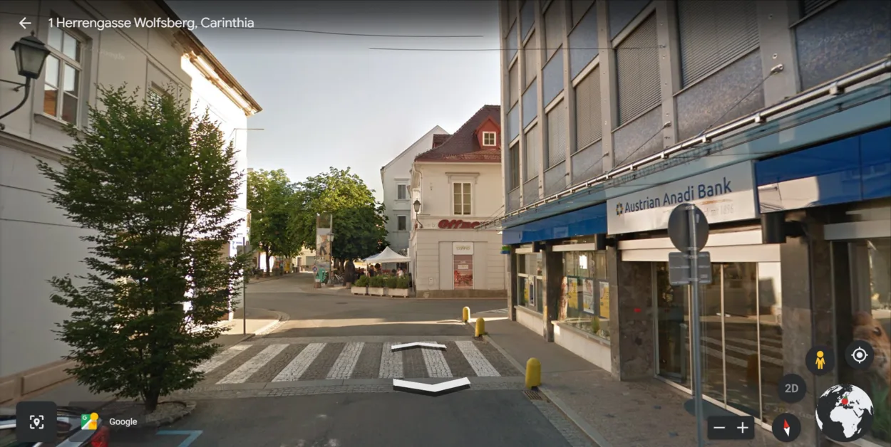 Street View of Google Earth in Austria