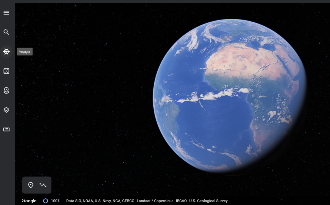 Google Earth voyage