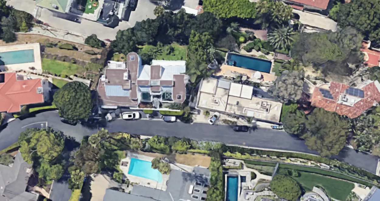 Upper View of Kristen Stewart's Estate