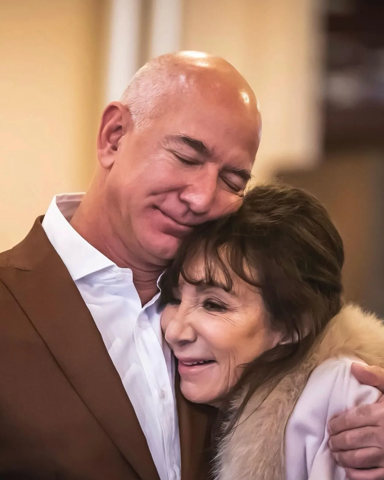Jeff Bezos and his mother