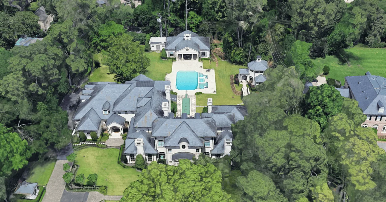 Joel Osteen's House via Google Earth
