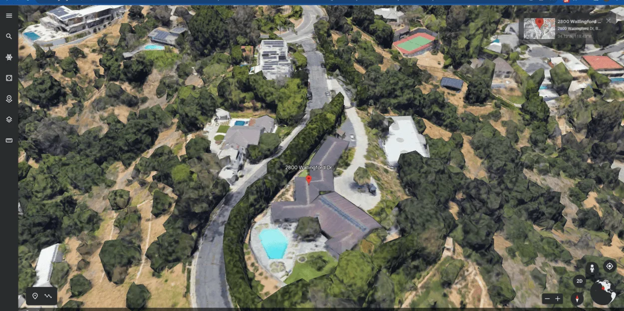 John Mayer's House on google earth