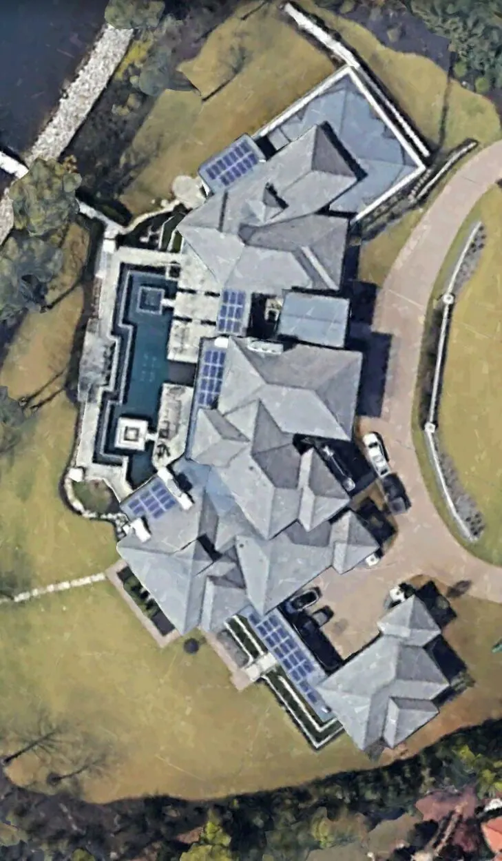 Denny Hamlin's house (Aerial shot).