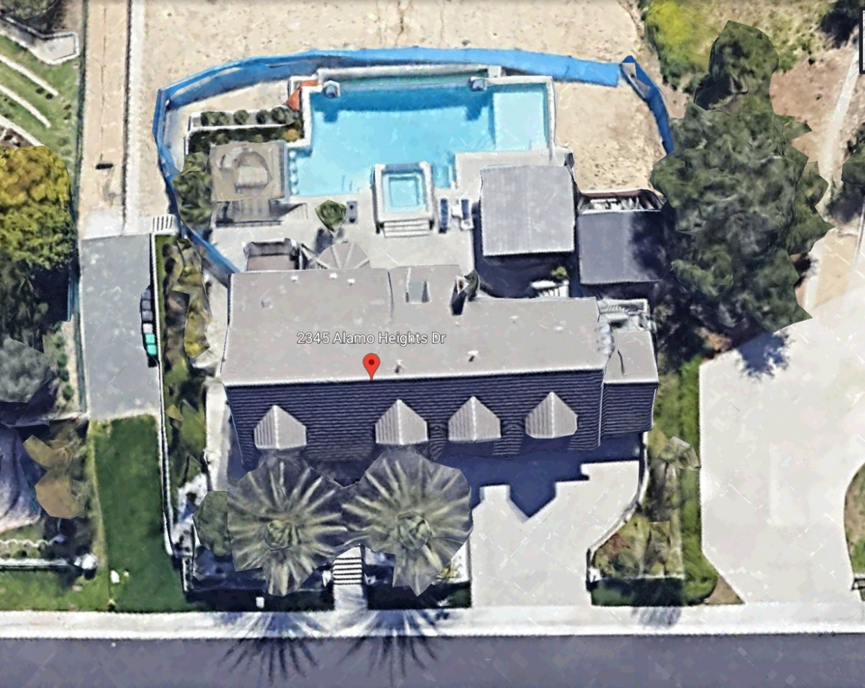 Upper View of Snoop Dogg's House
