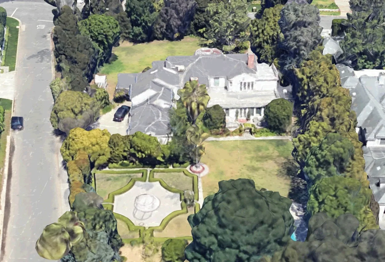 Upper View of Fresh Prince of Bel-Air Mansion