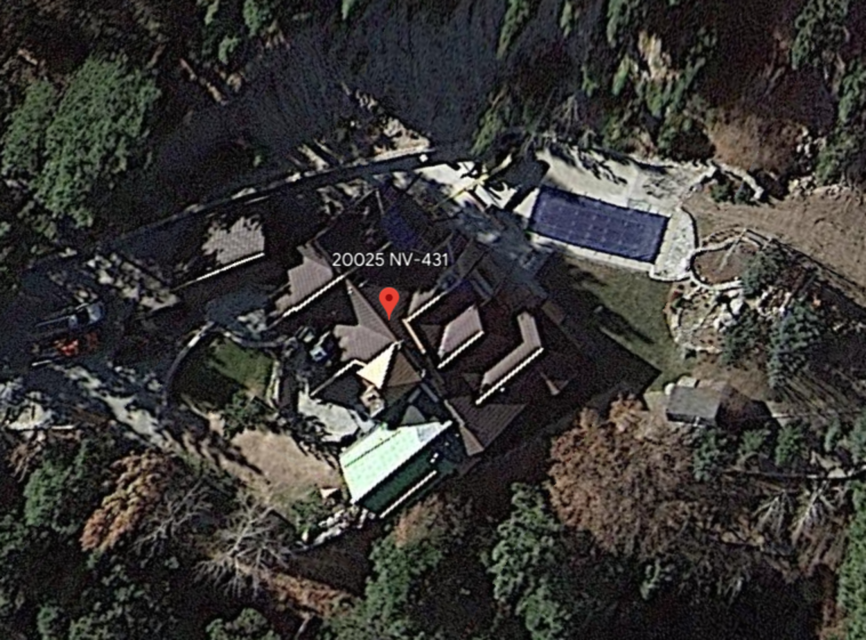 Upper View Of Jeremy Renner's House
