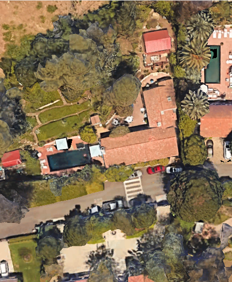 Image Credit: Google Earth (Bird-eye view of the house).