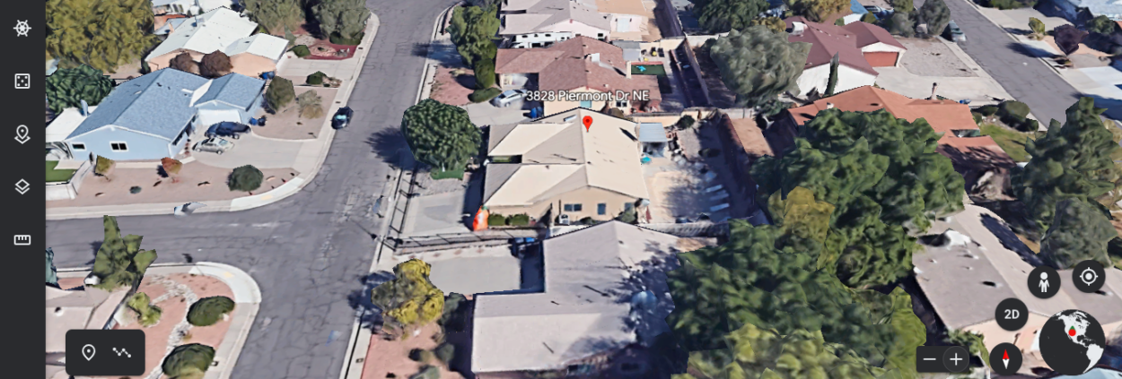 Image Credit: Google Earth (Walter White's House front shot).