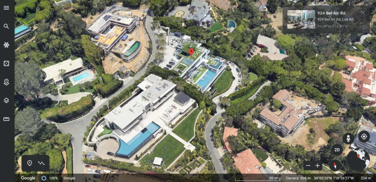 satellite image of Josh Altman's House