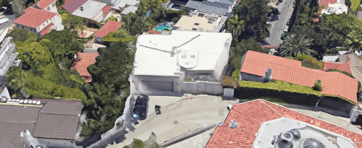 Kanye West's Former House via Google Earth