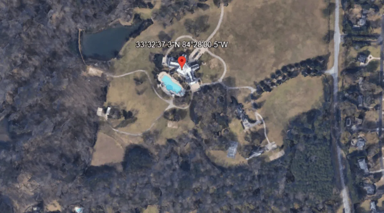 Aerial View Of The Mega Mansion