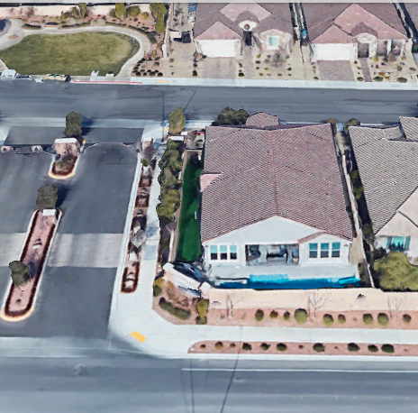 Front shot of the house (image Credit: google Earth)