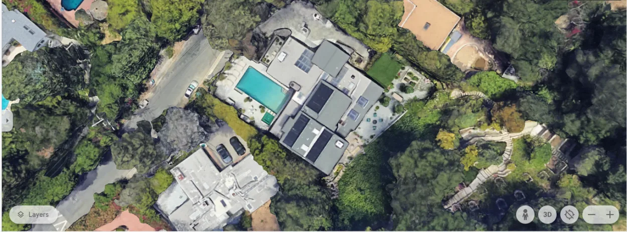 Aerial shot of the house (Image Credit