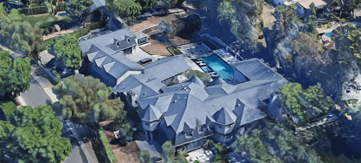 Aaron Donald's House via Google Earth
