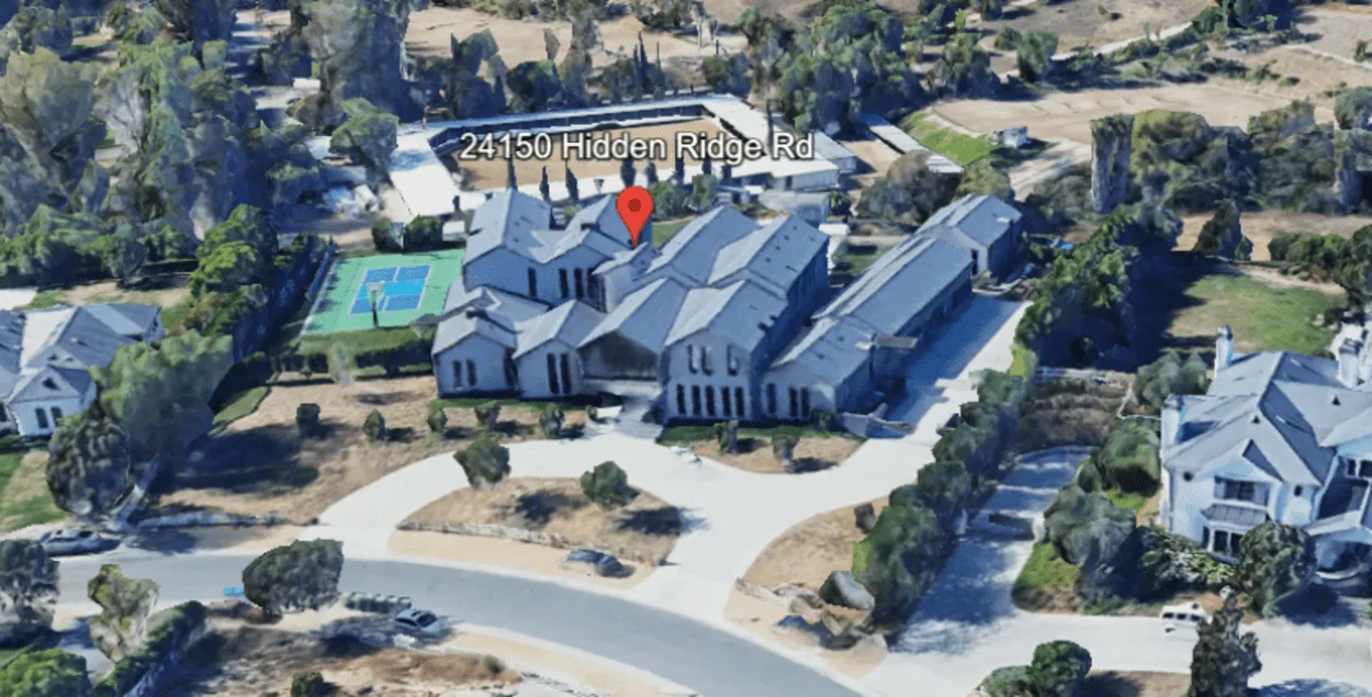 3D Front View Of The Mansion On Google Earth