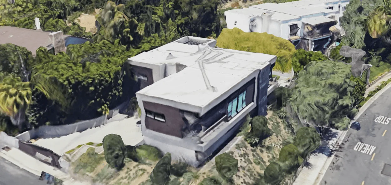 Simu Liu's House via Google Earth
