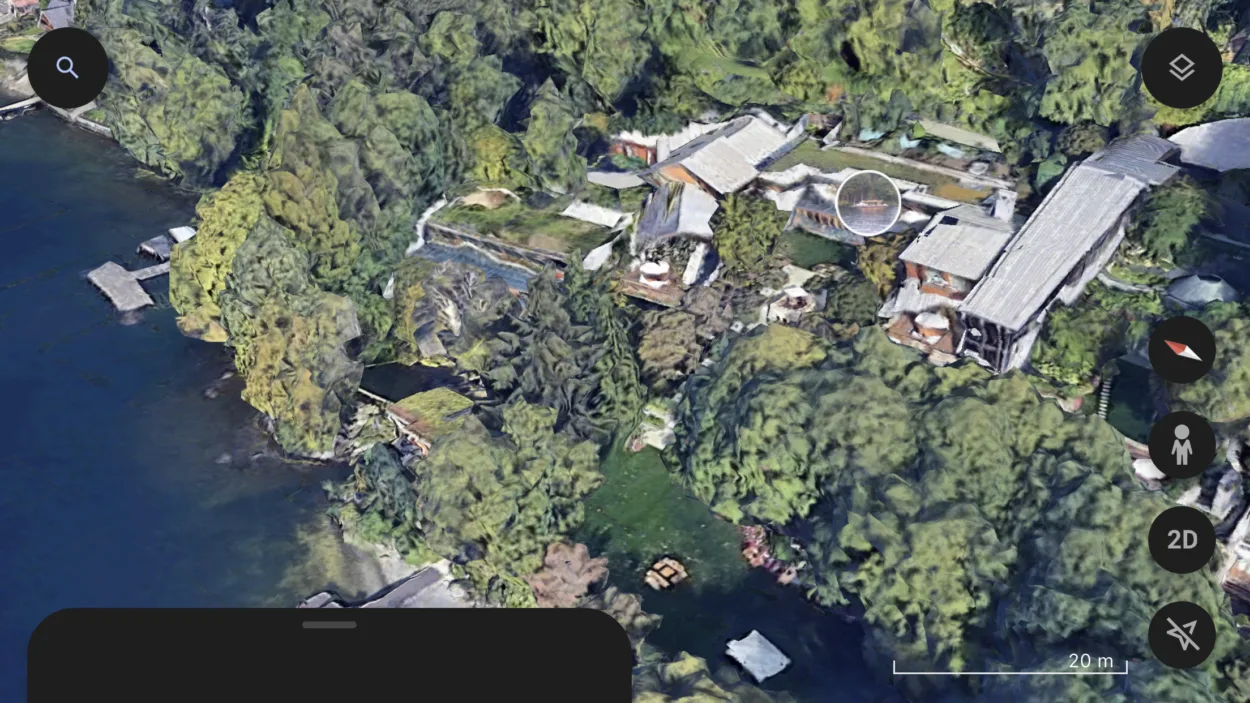 3D view on Google Earth