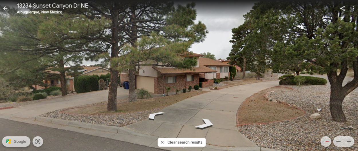 Stranger Things Byers House Albuquerque [Google Earth]