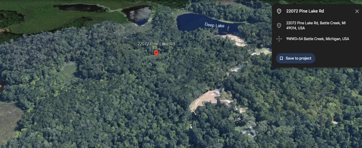 satellite view of the property