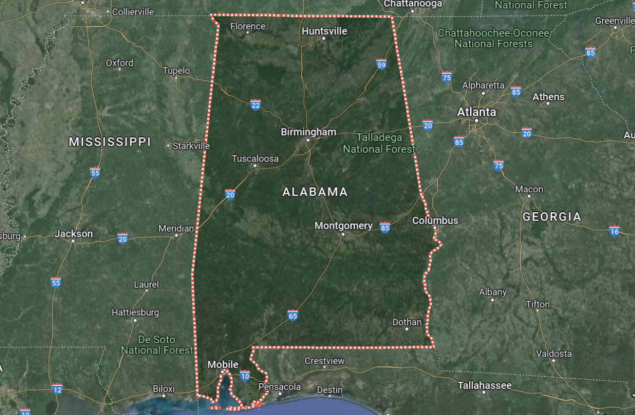 Map of Alabama Cities (Find Out)