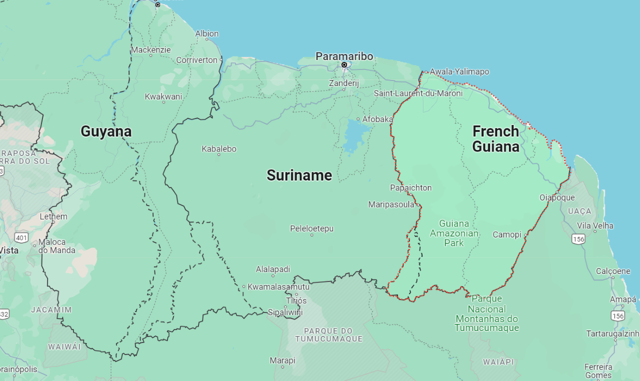 French Guiana Map (Explore its Secrets)