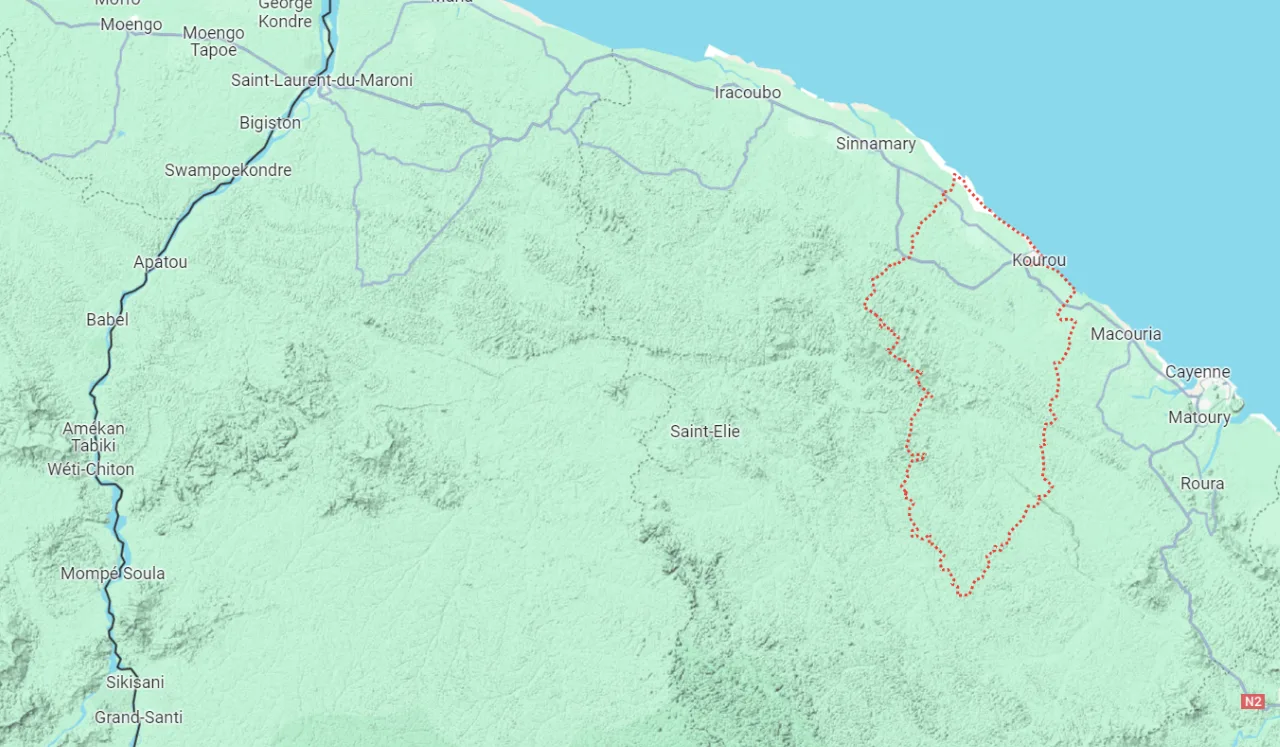 Map of Kourou