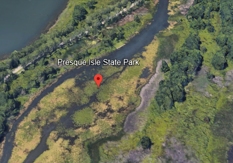 Presque Isle State Park on Google Earth