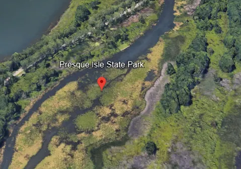 Presque Isle State Park on Google Earth