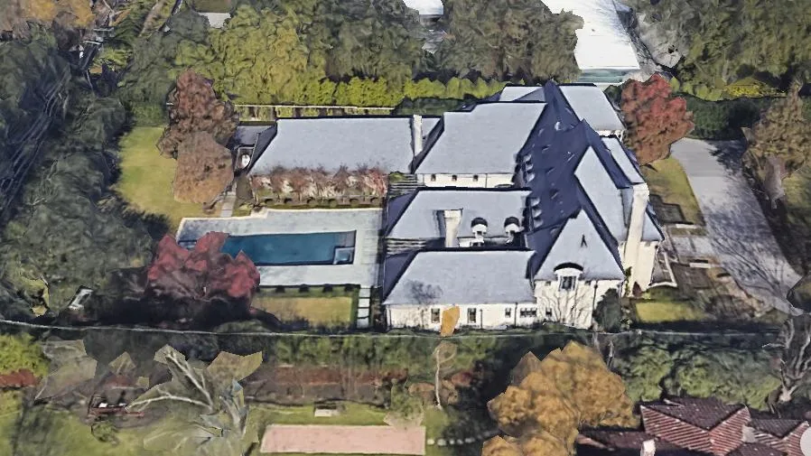 Side view of the house from google earth 