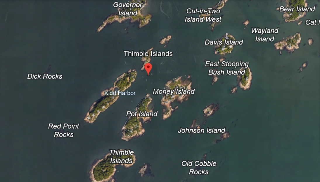 Thimble Islands on Google Earth