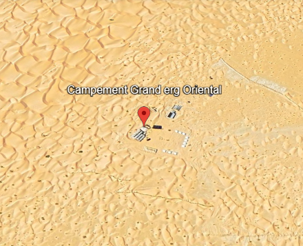 Grand Erg Oriental on Google Earth