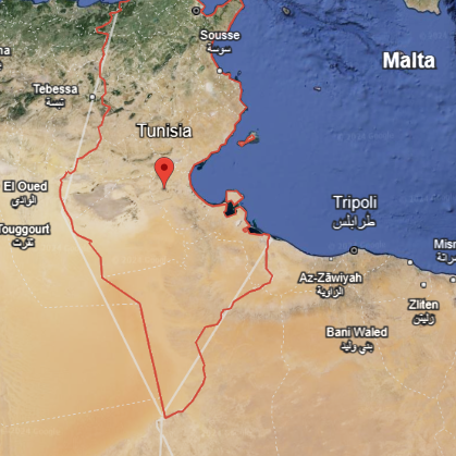 Tunisia on Google Earth