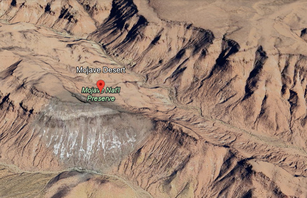 Mojave Desert on Google Earth