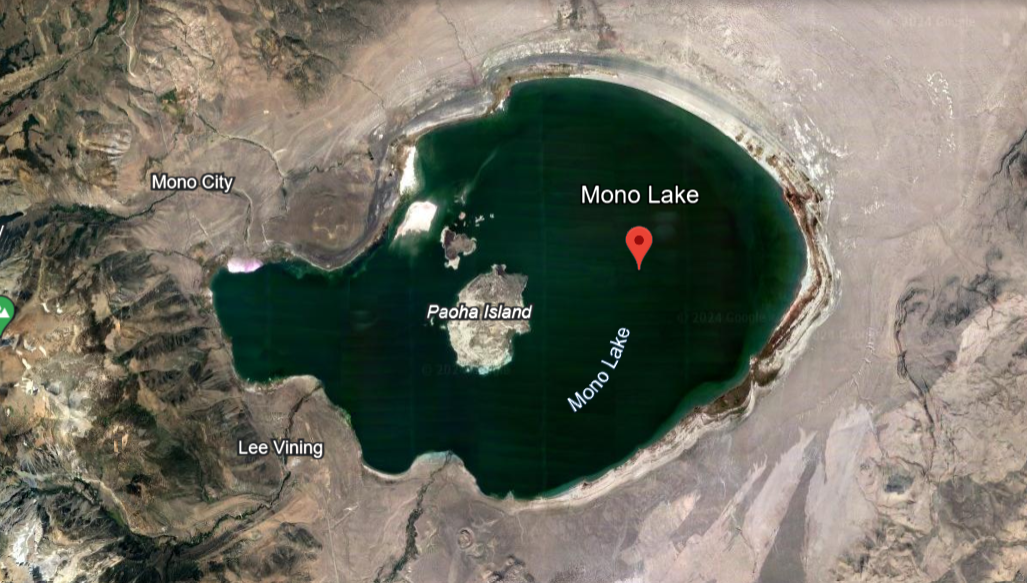 Mono Lake on Google Earth