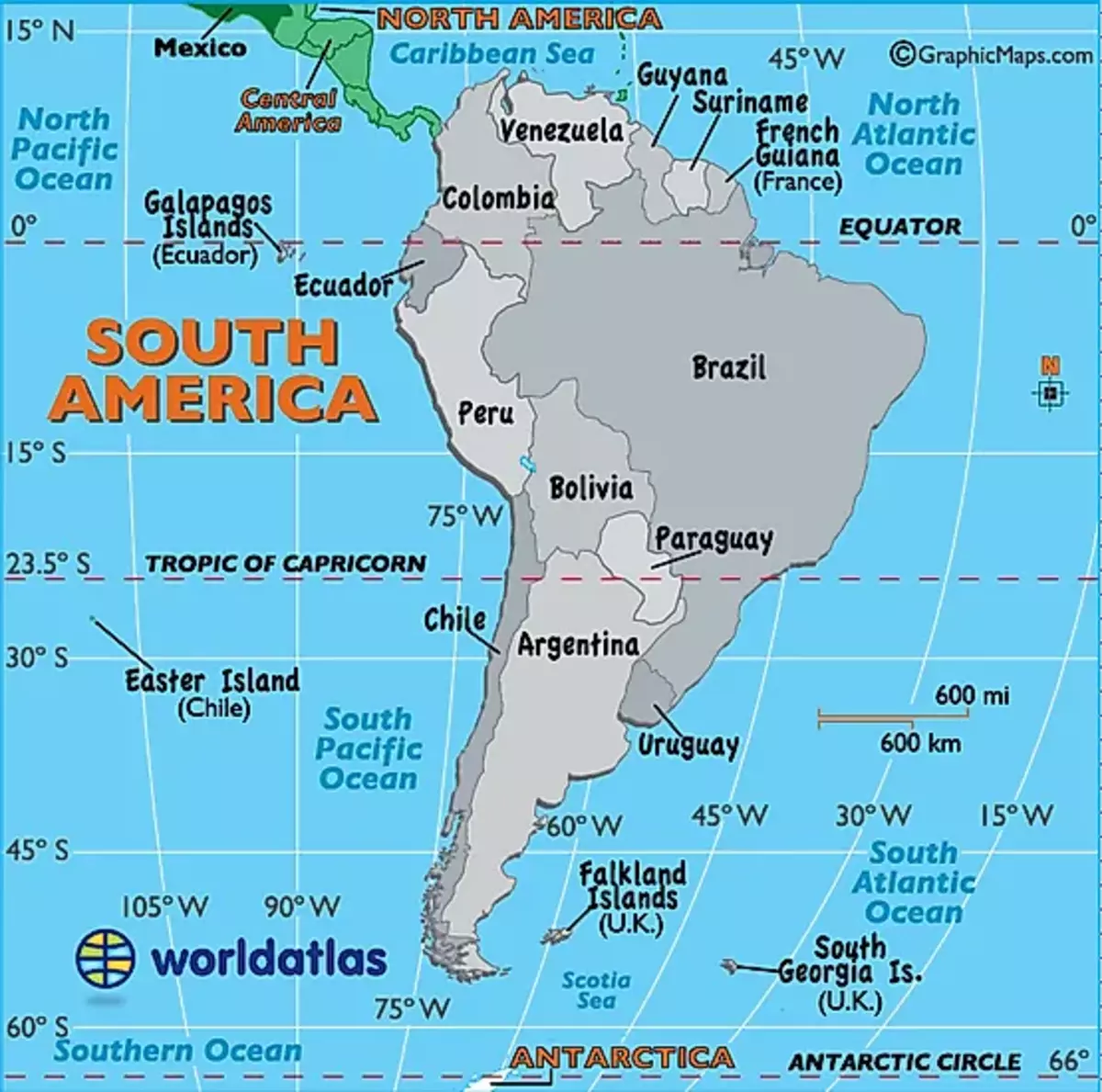 South America's Map