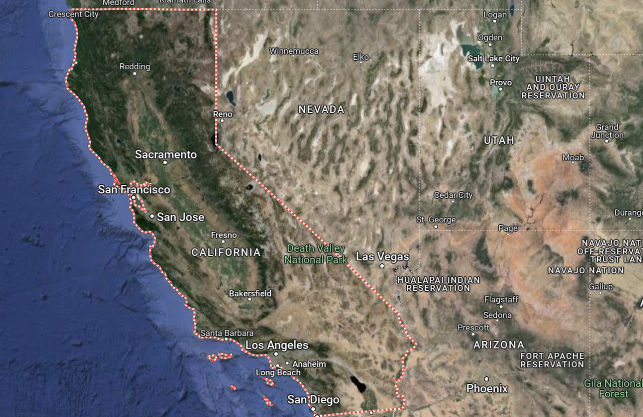 California Coastlines Charted (A Memorable  Journey)